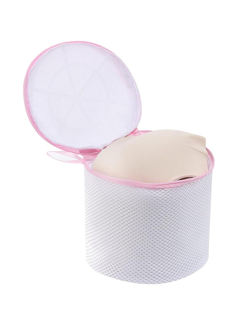 أكياس غسيل شبكية لغسل حمالات الصدر وأكياس غسيل الملابس الداخلية والجوارب باللون الأبيض - Image 1