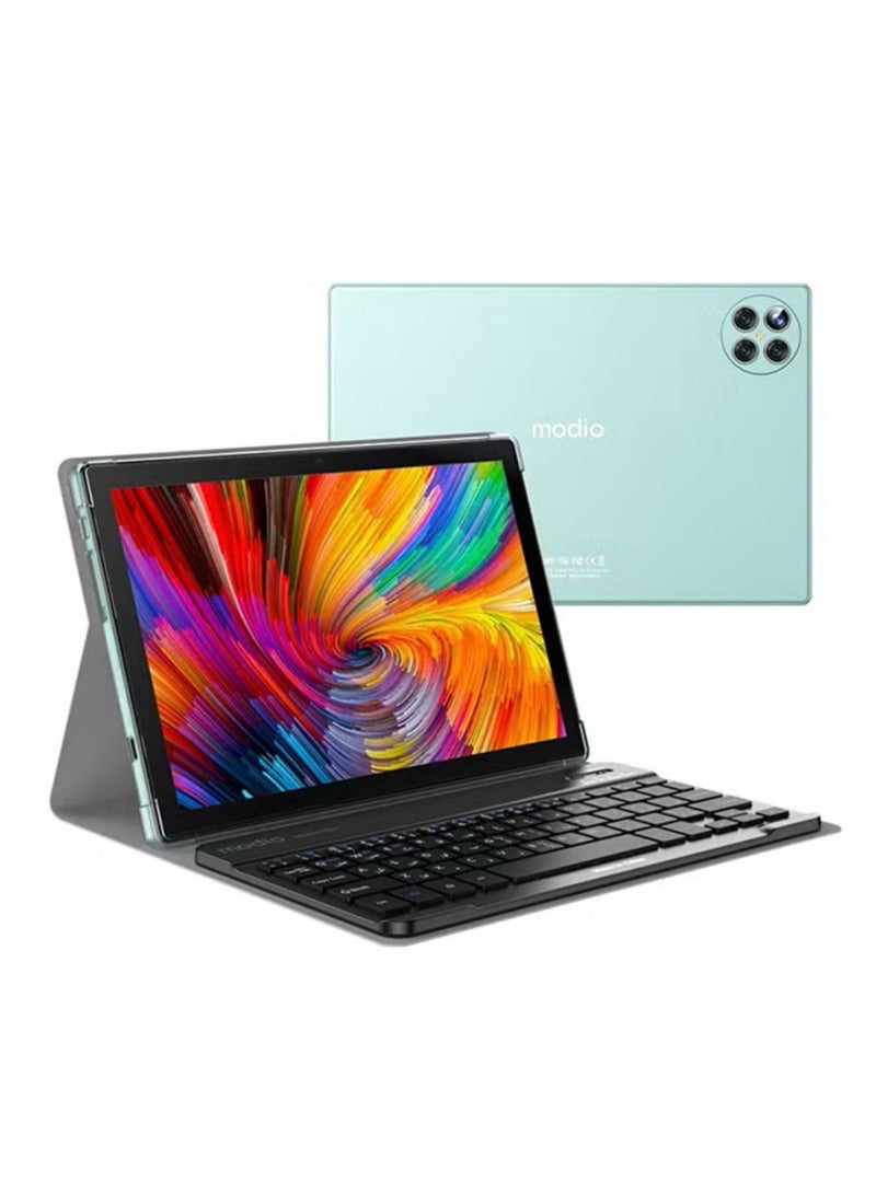 MODIO TAB M19 Smart Android Tablet 10.1-Inch Display 10000mAh Battery Dual SIM Green 8GB RAM 512GB 5G –With Bluetooth Keyboard - Image 1