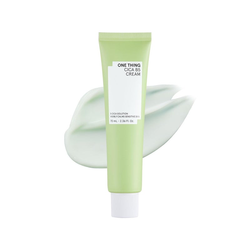 ONE THING CICA B5 Moisturizing Cream 2.36 fl.oz / 70ml | Korean Skincare, Ultimate Hydration and Barrier Strengthening for Sensitive Skin, Non-Greasy, Redness Relief - Image 1