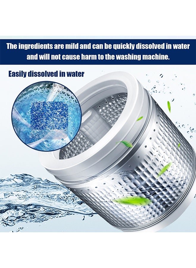 Jakehoe 12 Pieces Washing Machine Cleaner Effervescent Tablets, Washing Machine Cleaner Descaling Agent, Deep Cleaning Tablets, Suitable For Washing Machine Cleaning, Sterilization, Dirt Removal, Washing Machine Cleaner Tablets For Helps Remove Odor-Causing Residues - Image 5