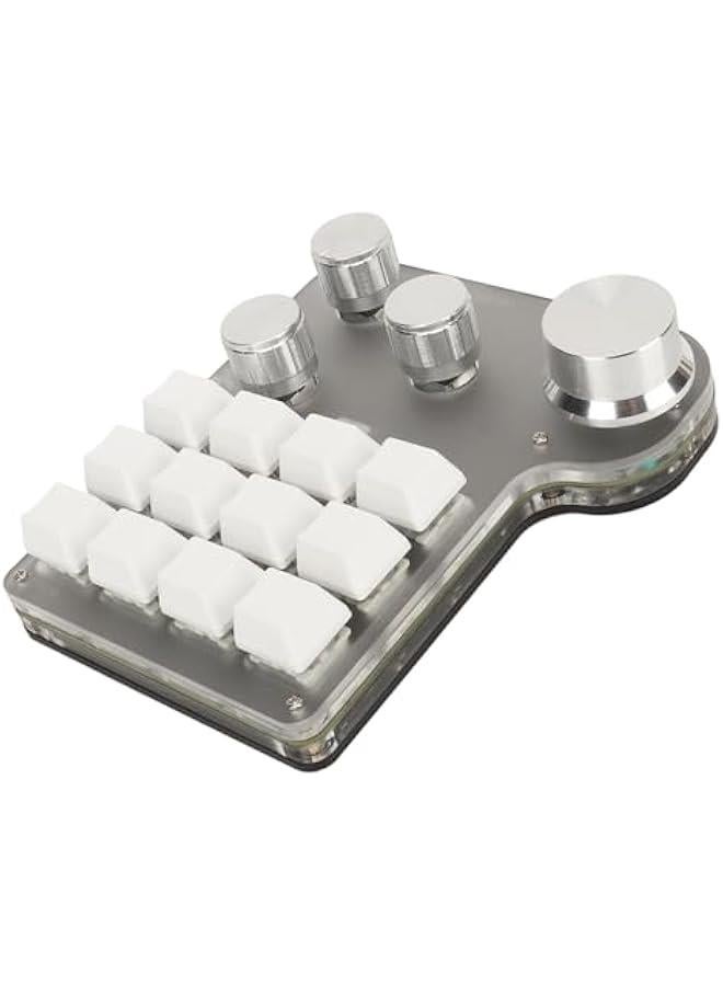 Mini Keypad, Mini Macro Mechanical Gaming Keyboard, 2.4G Wireless One Key Control Combo Mini RGB Custom Keypad Programming Macro Pad for Industrial Console, 6gmcy21pah  - Image 1