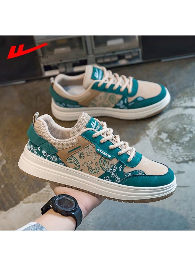 Pull Back Huili Men's Shoes Spring And Summer Versatile Sneakers, Comfortable Breathable Fashionable Sports Casual Shoes For Men, Khaki/green, Size 45 - Image 4