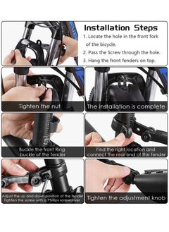 Y&D Bike Fender Set, Universal Retractable Road Mountain Bicycle Mudguard Front and Rear Tires Mud Guard for 20"-26"  - Image 3