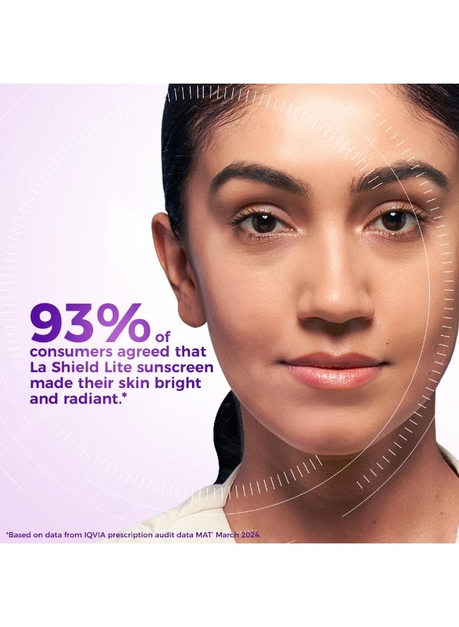 لا شيلد جل واقي شمسي معدني لا شيلد لايت بعامل حماية من الشمس ٥٠ PA+++ | تفتيح البشرة في ٣ أسابيع | بدون بقع بيضاء | طيف واسع | خالٍ من الزيوت | PA+++ | بوصفة طبية من أطباء الجلدية | لجميع أنواع البشرة | ٥٠ غرام - Image 3