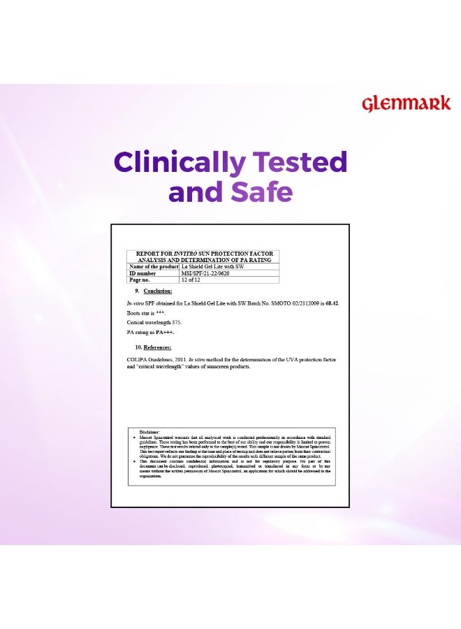 لا شيلد جل واقي شمسي معدني لا شيلد لايت بعامل حماية من الشمس ٥٠ PA+++ | تفتيح البشرة في ٣ أسابيع | بدون بقع بيضاء | طيف واسع | خالٍ من الزيوت | PA+++ | بوصفة طبية من أطباء الجلدية | لجميع أنواع البشرة | ٥٠ غرام - Image 2