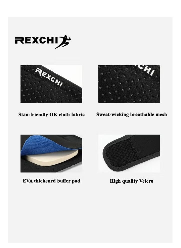 REXCHI Knee Pads for Women & Men, Soft Dance Knee Pads with Adjustable Bands, Volleyball Knee Pads for Women Men Wrestling Knee Pads Wrestling Gear, Knee Protector Crash Pad Sport Gear Soft Knee Pads for Work (Large, Black) - Image 4