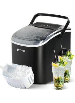Vosco Ice Maker Portable – 12Kg/24H (26 lbs/24H), 9 Cubes in 6 Mins, 1.2L Tank, Compact & Fast Ice Machine for Home, Office, Kitchen – Black  - Image 3