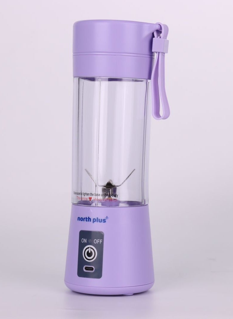 NorthPlus ProMix 220 Portable Blender | 380ml Personal Smoothie Maker & Juicer | Leak-Proof, BPA-Free | 6-Leaf SUS304 Stainless Steel Blades | 2000mAh USB-C Rechargeable | Ice Crusher | High-Speed Mini Blender for Travel, Sports & Gym