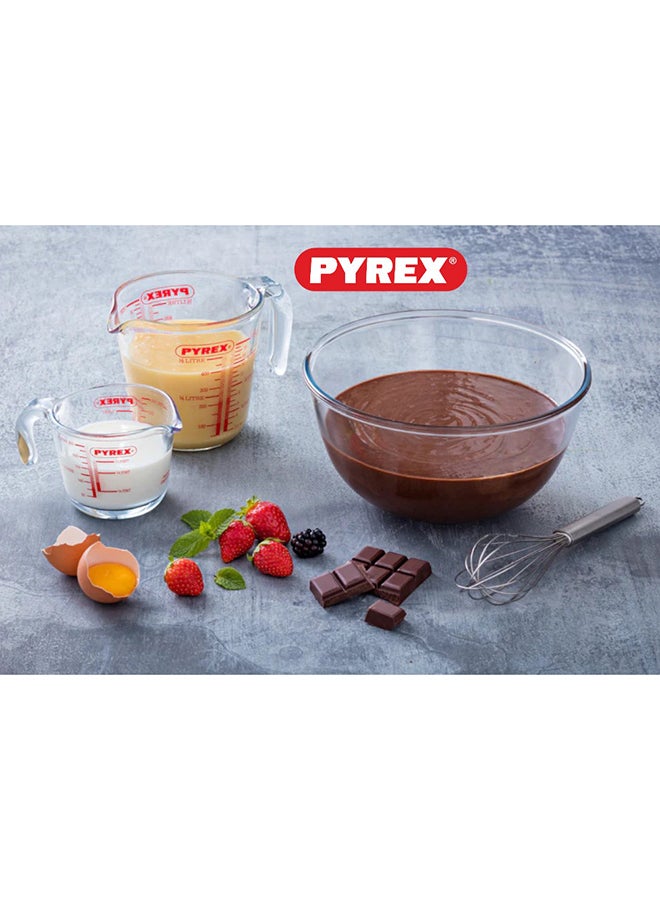 Pyrex Glass Mixing Bowl - Heat Resistant and Stackable Clear 0.5Liters - Image 4