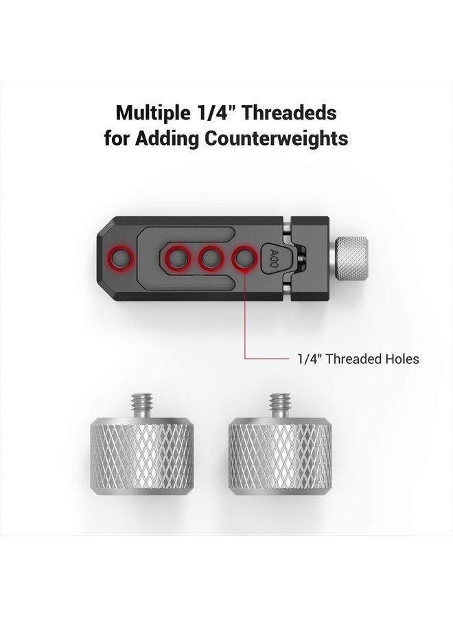 SMALLRIG Counterweight Kit Compatible with DJI RS2/RSC2/RS 3/RS 3 Pro and for Zhiyun Crane 2S/3S/Weebill S and for Moza Air 2/AirCross 2 Gimbal Stabilizers - 3125 - Image 4