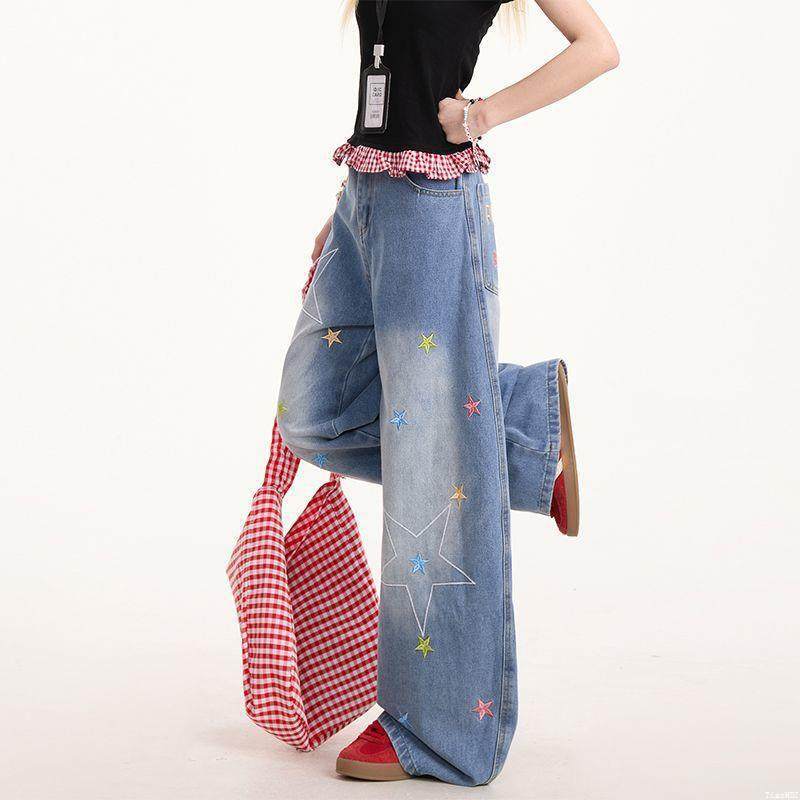 Unisex Classic Denim Jeans Loose Fit Daily Outdoor Wear - Image 3