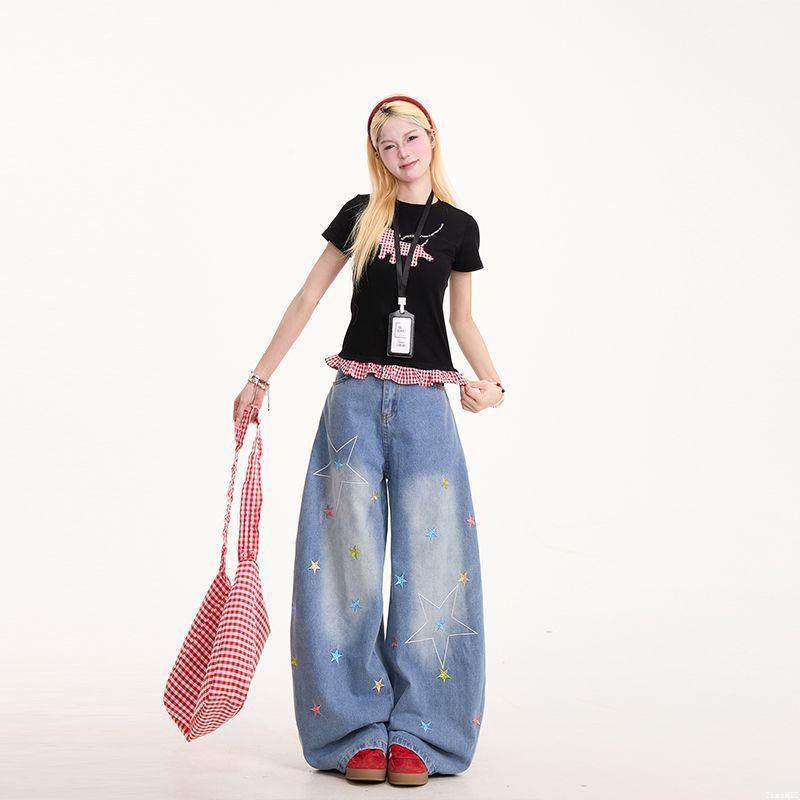 Unisex Classic Denim Jeans Loose Fit Daily Outdoor Wear - Image 4