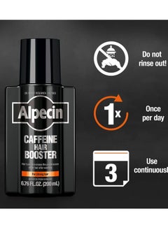 Alpecin Alpecin Black Edition Caffeine Hair Booster, Scalp Tonic for Men's Thinning Hair Growth, 3-Pack  - Image 3