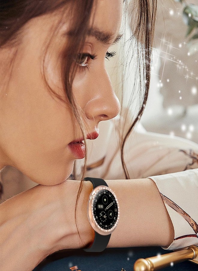 Simpeak 5-Pack Bling Case Compatible with Google Pixel Watch 4 45mm (2025) Smartwatch, Crystals Diamond Frame Protector Back Cover, (No Screen, Remove Case Off When Charging) - Image 5