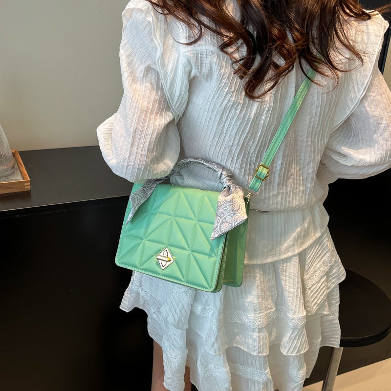 Advanced Texture Style Elegant Fashionable Beautiful All-Match Practical Crossbody Bag Simple Solid Color Shoulder Handbag - Image 5