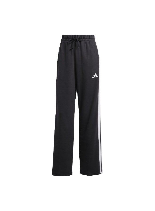 Adidas Essentials 3-Stripes Open Hem French Terry Pants - Image 1