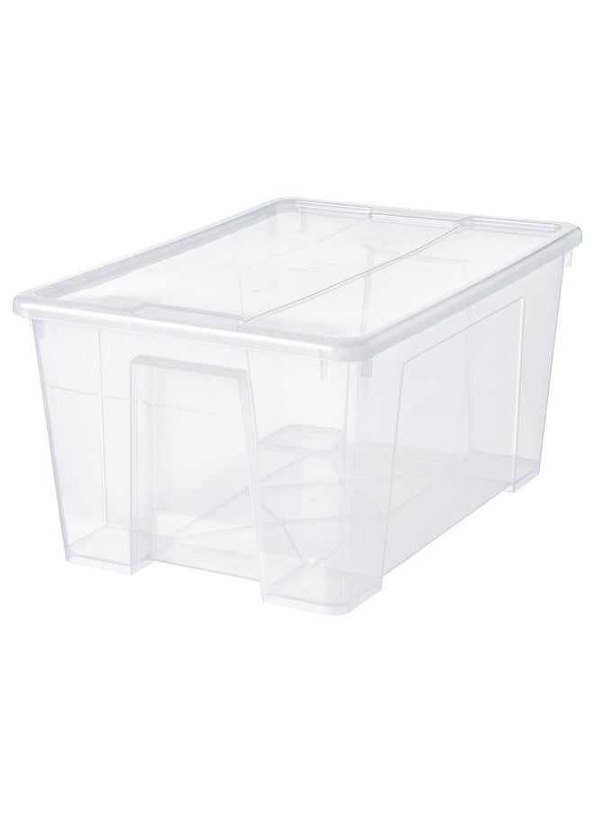 Generic - Box with lid, transparent, 57x39x28 cm/45 l - Image 1