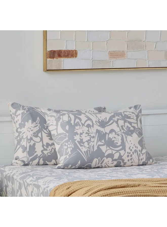 هوم بوكس Aurora Heya 2-Piece Printed Cotton Pillow Cover Set 75 x 50 cm