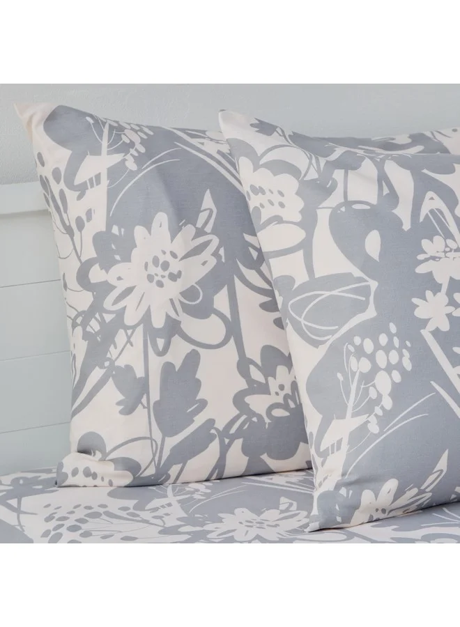 هوم بوكس Aurora Heya 2-Piece Printed Cotton Pillow Cover Set 75 x 50 cm