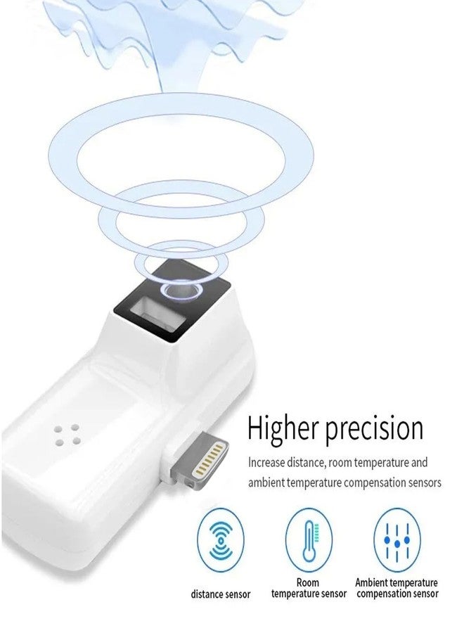 FLORISELL مقياس حرارة الأذن الرقمي من فلوريسيل للأطفال الرضع والأطفال الصغار والبالغين، شاشة ThermoScan رقمية ودقيقة، مقياس حرارة لتتبع الحمى بدقة في المنزل، متوفر فقط لأجهزة آيفون بنظام iOS - Image 2