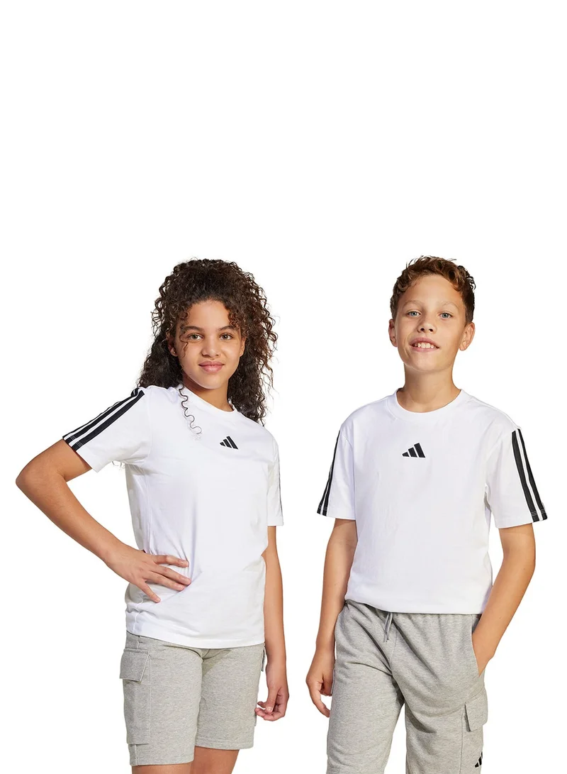 Adidas WHITE/BLACK Youth Essential T-Shirt  | Best Price UAE