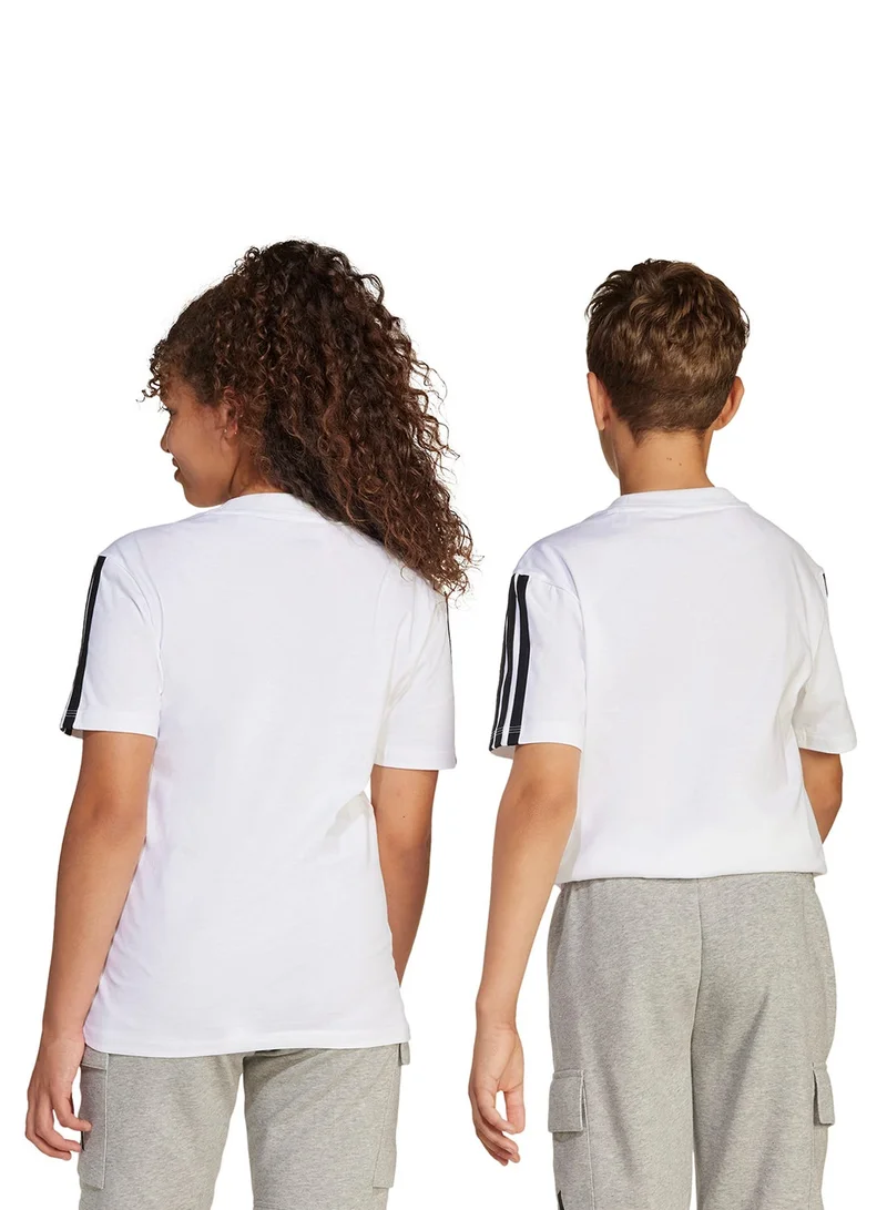 Adidas WHITE/BLACK Youth Essential T-Shirt  | Best Price UAE
