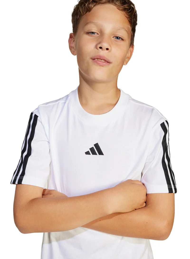 Adidas WHITE/BLACK Youth Essential T-Shirt  | Best Price UAE