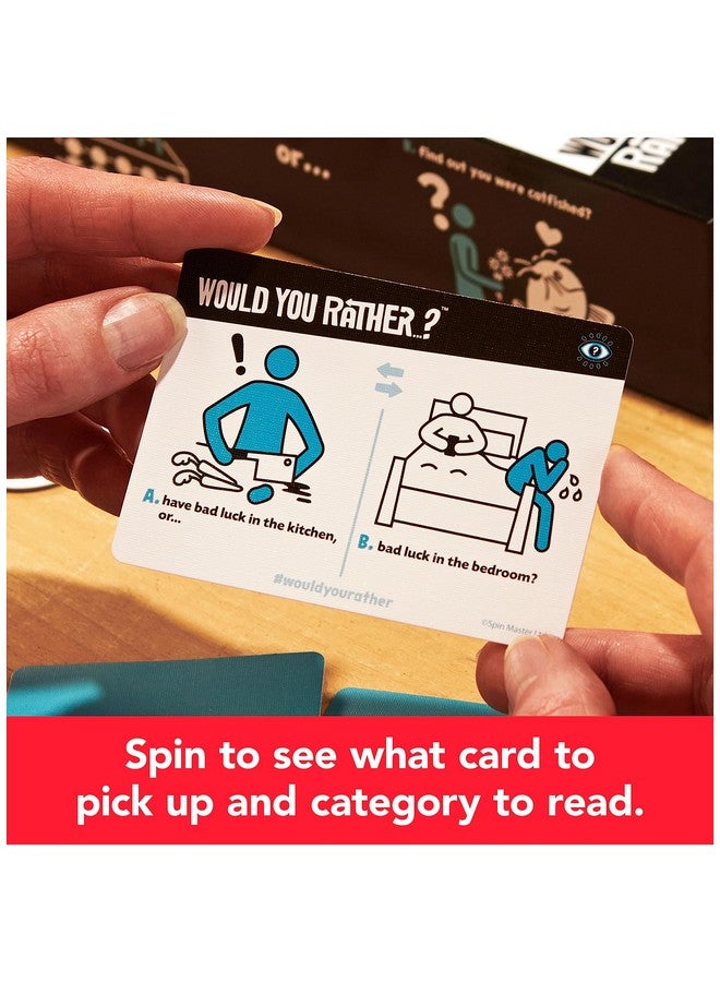 Spin Master Games Spin Master Games, Would You Rather? Funny Party Card Game for College, Friendsgiving, Birthdays, & More, for Teens & Adults, 3-6 Players, for Ages 14 & Up - Image 3
