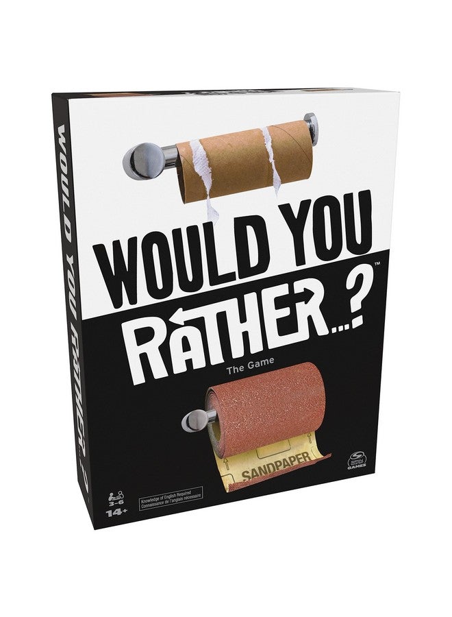 Spin Master Games Spin Master Games, Would You Rather? Funny Party Card Game for College, Friendsgiving, Birthdays, & More, for Teens & Adults, 3-6 Players, for Ages 14 & Up - Image 1