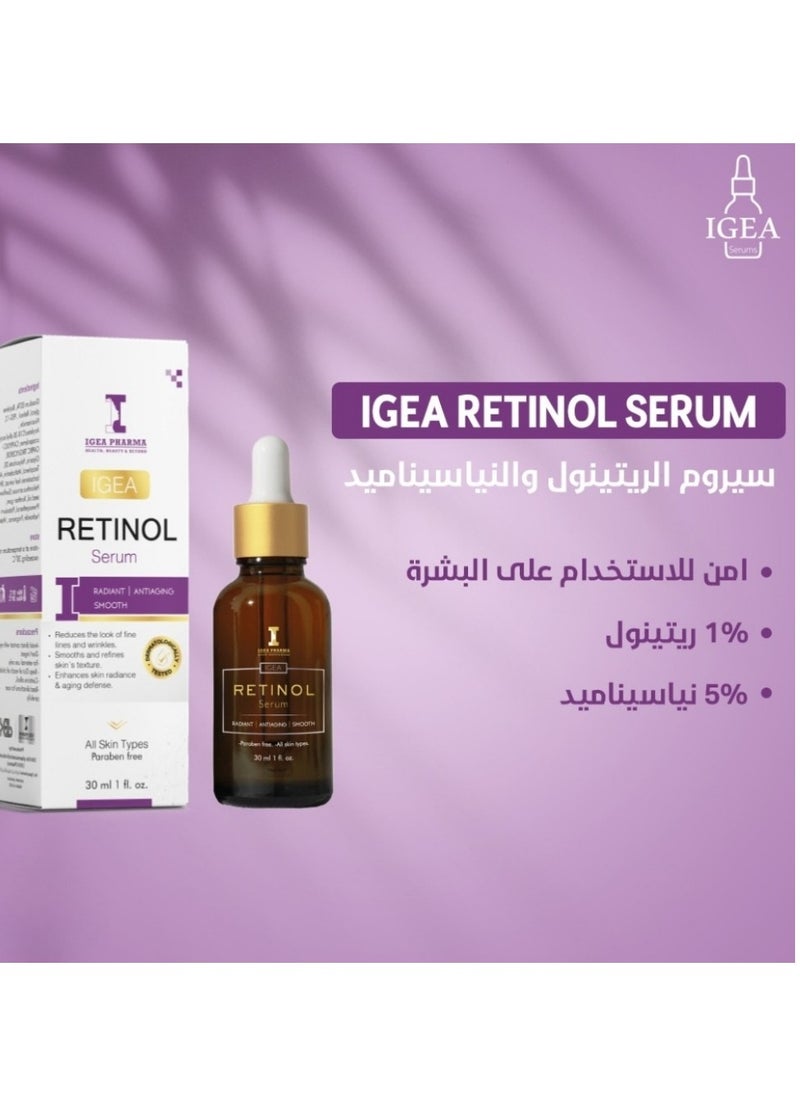 IGEA PHARMA - Retinol Serum 30 ML– Anti-Aging Smooth - Image 1