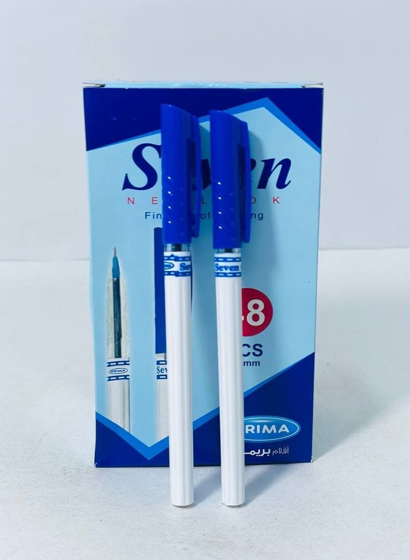 PRIMA Ballpoint pen, 0.7 mm needle point, blue ink color, 8 pieces - Image 2