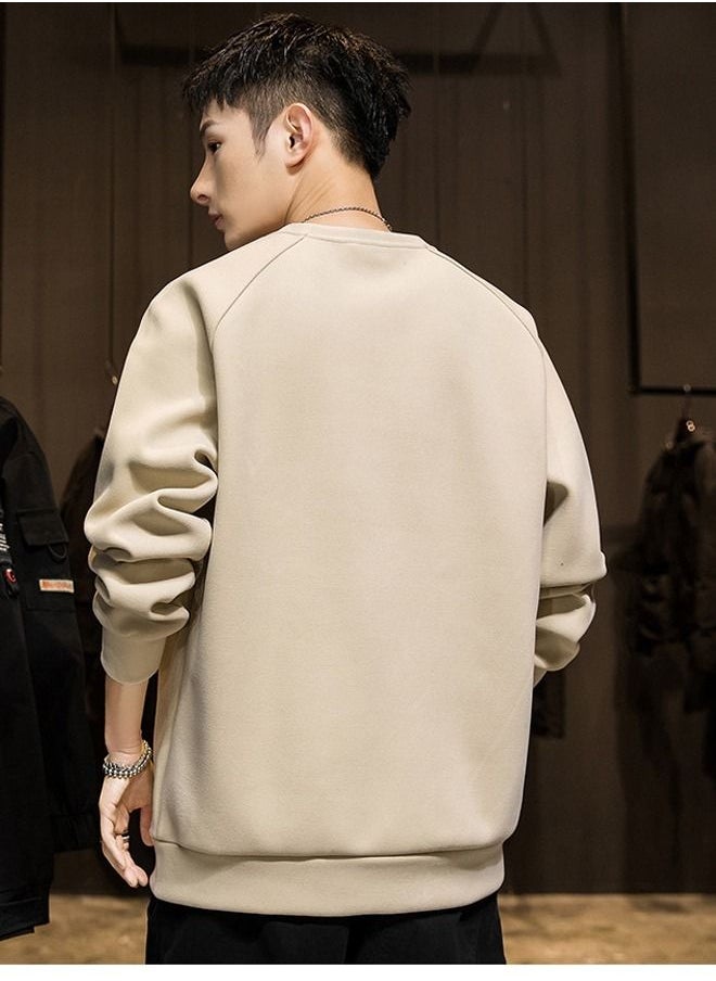 NIBEMINENT - Men's Long Sleeve T-shirt Spring And Autumn Round Neck New Fashion Bottoming - Image 1