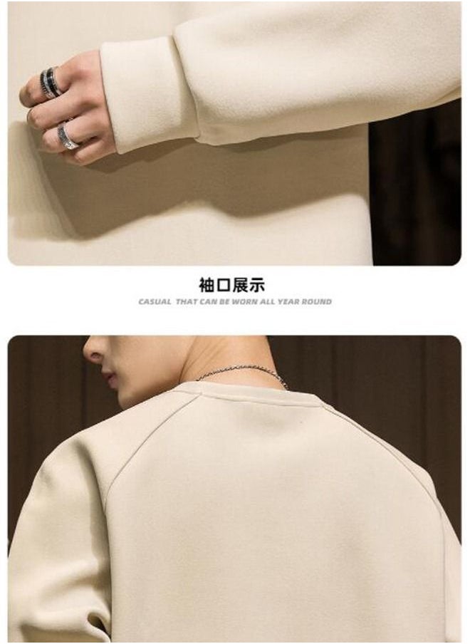 NIBEMINENT - Men's Long Sleeve T-shirt Spring And Autumn Round Neck New Fashion Bottoming - Image 1
