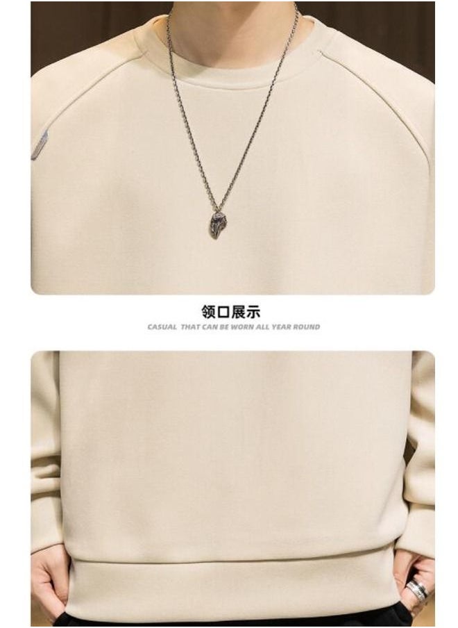 NIBEMINENT - Men's Long Sleeve T-shirt Spring And Autumn Round Neck New Fashion Bottoming - Image 1