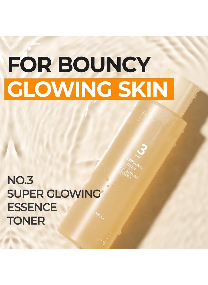 numbuzin - Super Bright Essence No. 3 Toner | Skin lightening, pore tightening, skin texture, moisturizing | Fermented Ingredients, Niacinamide, Galactomyces | skin care - Image 1