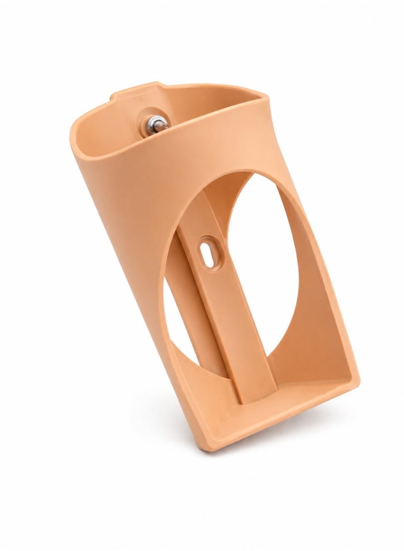 Minimalist Bicycle Water Bottle Holder – Matte Beige Finish, Lightweight Durable Design (16cm x 8cm) - Image 3