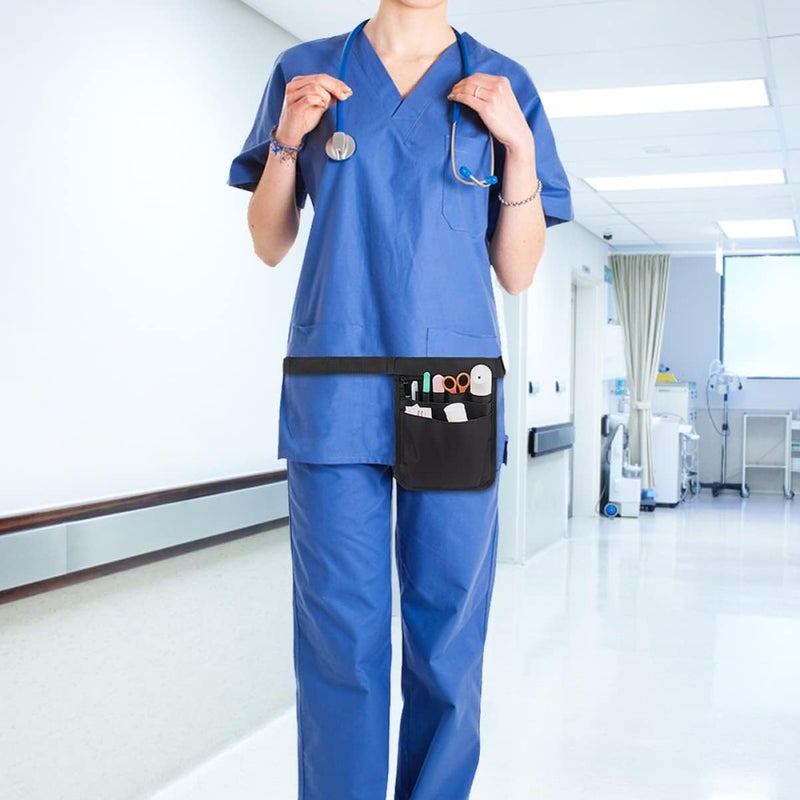 Lurrose Nurse Tools Organizer Pouch Medical Supplies Waist Bag for Nurses Doctors for Scissors Pens and Markers - Image 5