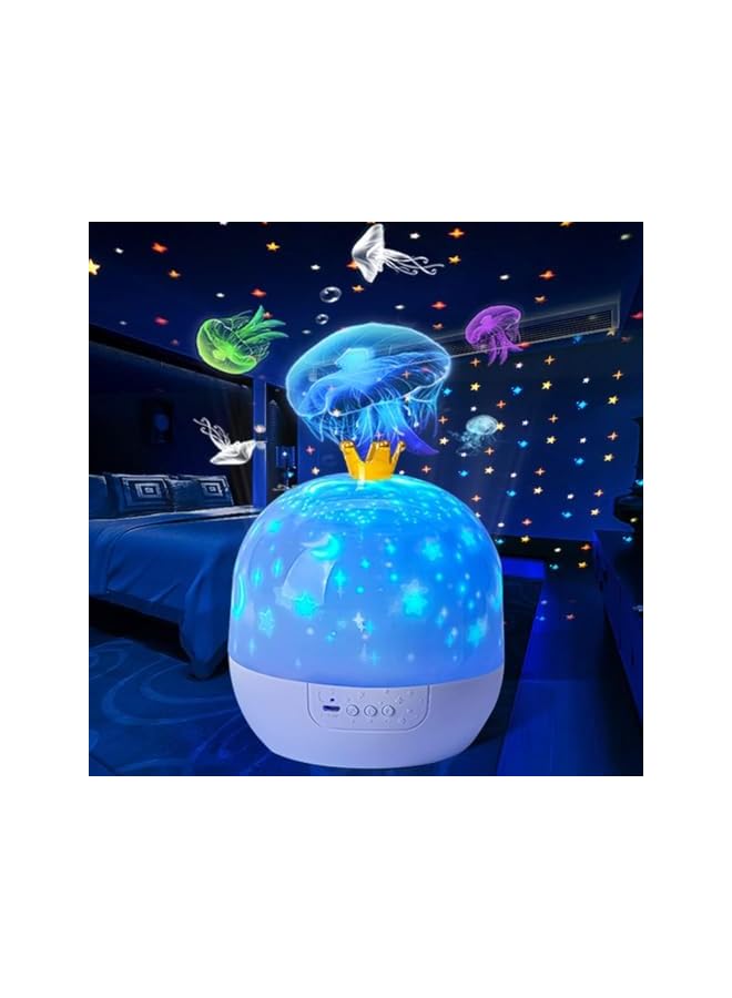 The Bros Children's Room Night Lights, Galaxy Projectors, Bedroom Night Lights, 360 ° Rotation, Bluetooth Speakers, Starry Sky Projector, Suitable for Birthday, Room Decoration - Image 2
