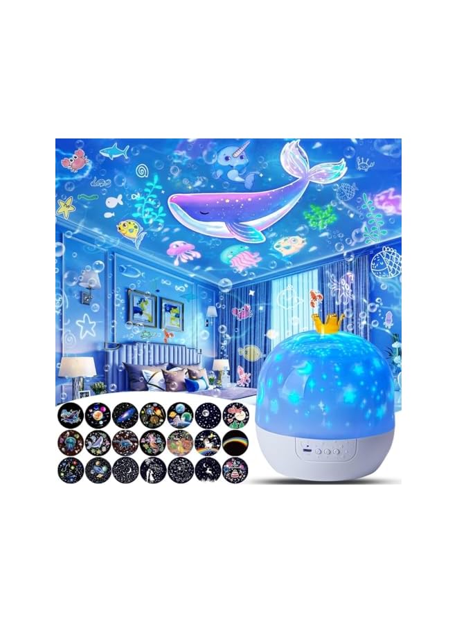 The Bros Children's Room Night Lights, Galaxy Projectors, Bedroom Night Lights, 360 ° Rotation, Bluetooth Speakers, Starry Sky Projector, Suitable for Birthday, Room Decoration - Image 3