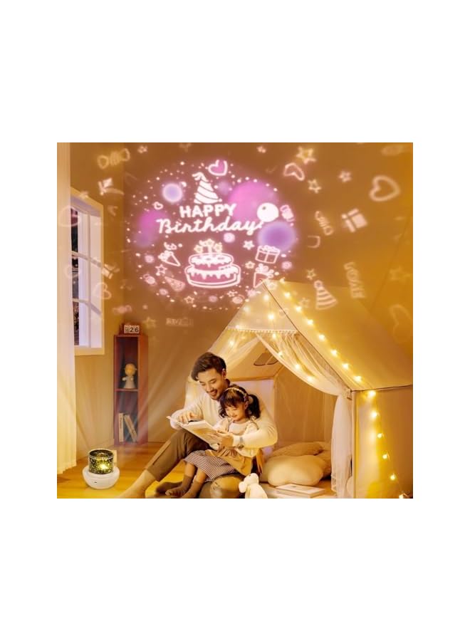 The Bros Children's Room Night Lights, Galaxy Projectors, Bedroom Night Lights, 360 ° Rotation, Bluetooth Speakers, Starry Sky Projector, Suitable for Birthday, Room Decoration - Image 5