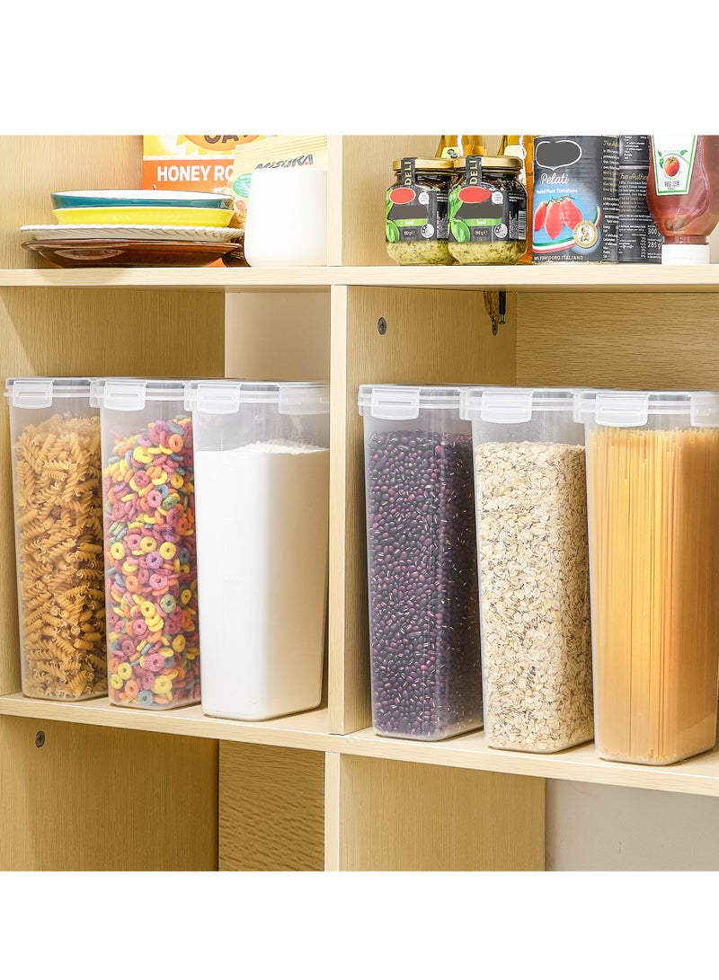 Vtopmart Airtight Food Storage Containers with Lids, 6PCS Plastic Spaghetti Container, 2.8L - Image 2