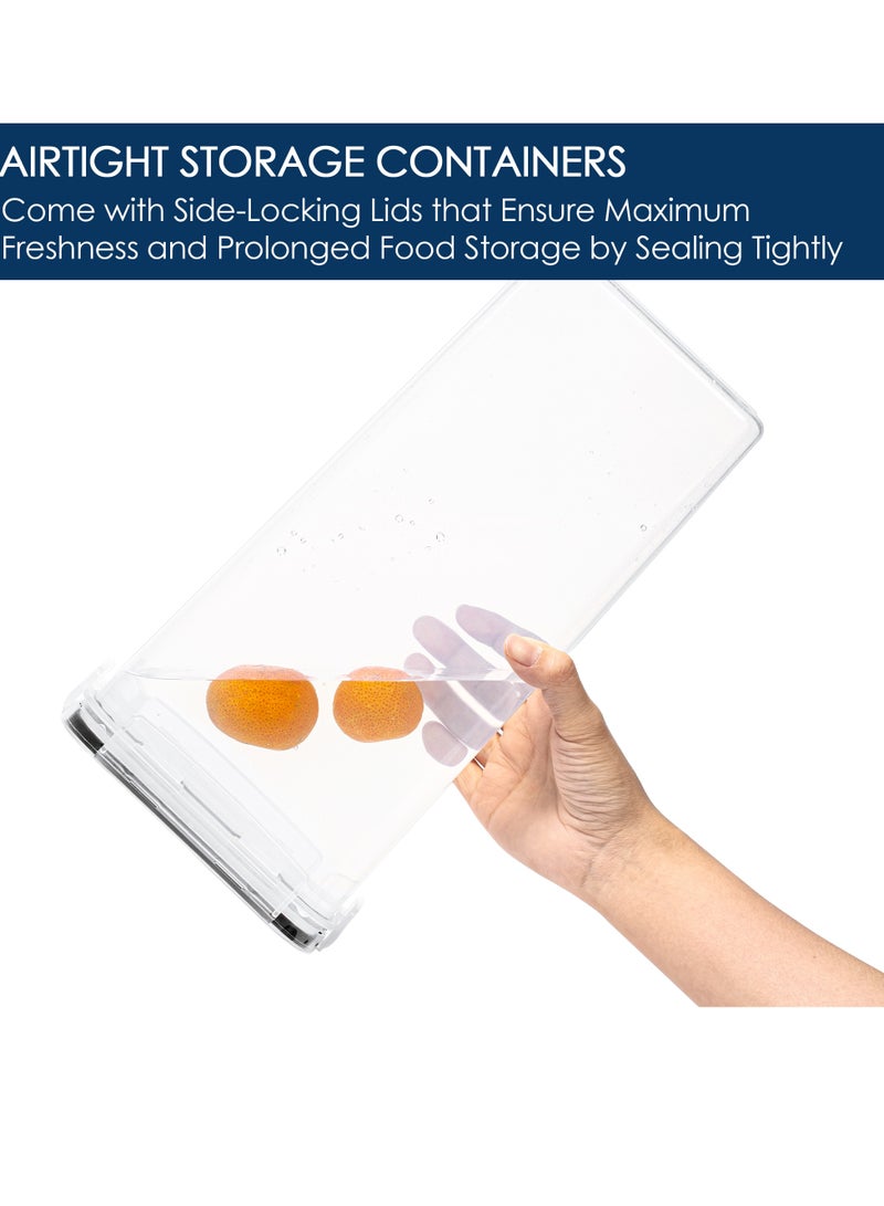 Vtopmart Airtight Food Storage Containers with Lids, 6PCS Plastic Spaghetti Container, 2.8L - Image 5