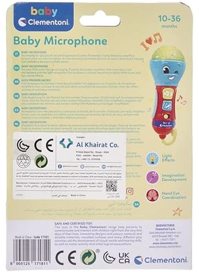 كلمينتوني ميكروفون للأطفال مزود بالضوء والصوت للأعمار من 10 أشهر فما فوق - Image 3