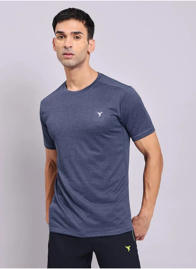 تكنوسبورت Technosport Melange Round Neck T-Shirt