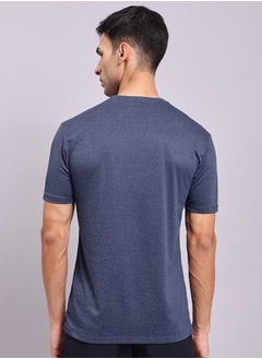 Technosport Melange Round Neck T-Shirt by Styli  - Image 3