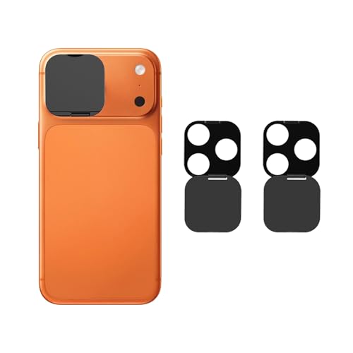 EYSOFT Camera Lens Cover Compatible for iPhone 17 Pro/ 17 Pro Max,Camera Lens Protector to Protect Privacy and Security,Strong Adhesive Black-2 Pack - Image 1