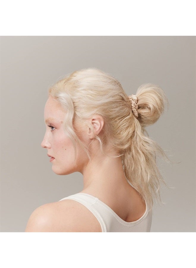 slip Silk Skinny Scrunchies - Blonde | Set of 4 Pure Silk Skinny Scrunchies | 100% Mulberry Silk, Anti-Crease, Gentle on Hair, Reduces Breakage | Stylish, Durable, Ideal for All Hair Types - Image 4