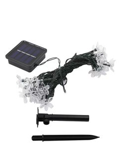 Generic Solar Flower String Lights, 3Pack 30LED Powered Outdoor Waterproof Solar Fairy Light, Cherry Blossoms String Lights for Fence Patio Yard , Lawn, Patio, Garden Decoration(Warm White)  - Image 2