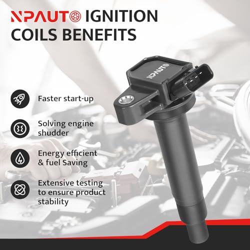 NPAUTO استبدال حزمة ملف الإشعال لسيارات V8 4.3 4.7 تويوتا تندرا، تويوتا سيكويا، 4رانر 4 رانر، لكزس GX470 LX470 LX570 LS430 GS430 SC430 2001 2002 2003 2004 2005 2006 2007 2008 2009، UF230، مجموعة من 8 - Image 2