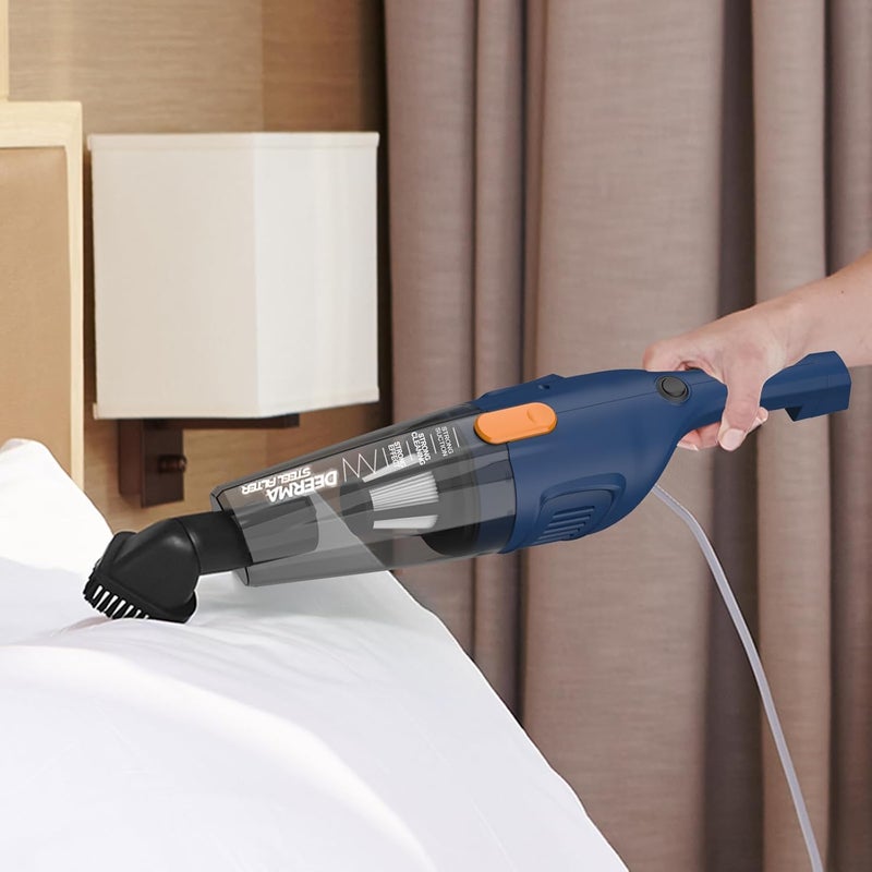 ديرما مكنسة يدوية من ديرما DX115C PRO، مكنسة كهربائية منزلية بقوة 600 واط وشفط قوي 15 كيلو باسكال خفيفة الوزن للمنزل والأرضيات والسجاد والسيارة والحيوانات الأليفة - Image 5